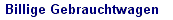 Billige Gebrauchwagen K�ln
